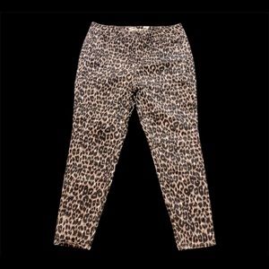 Seven leopard high rise skinny jeans